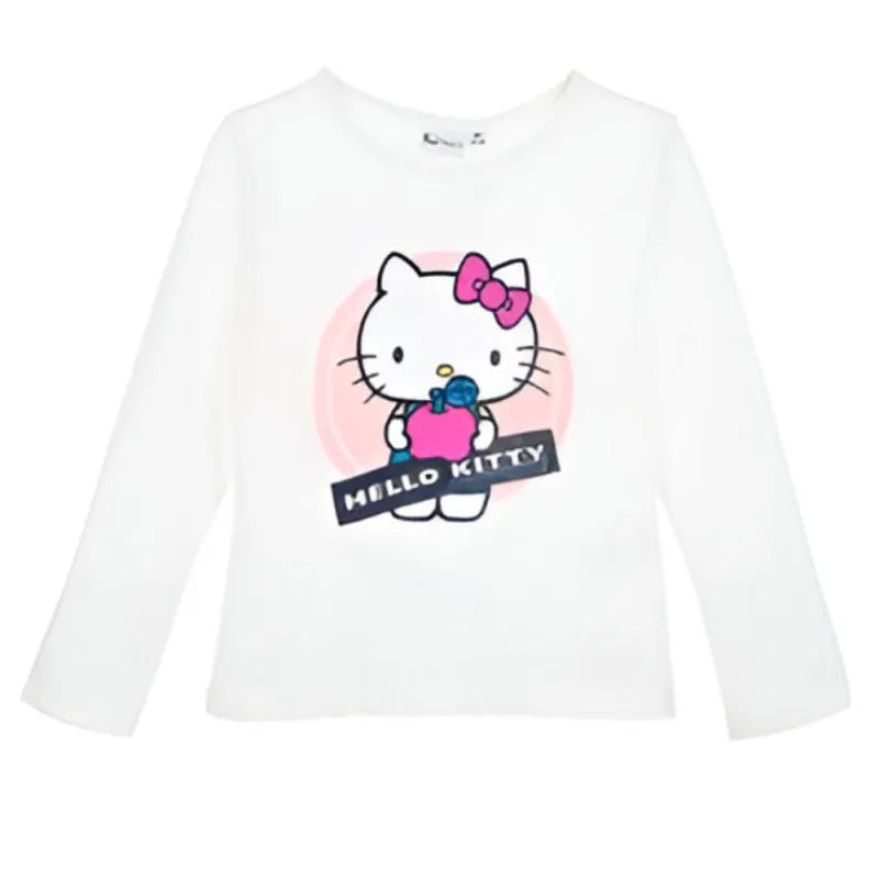 Hello Kitty Kinder Mädchen langarm T Shirt WS Trend.de Gr 98 bis 128 100% Baumwolle