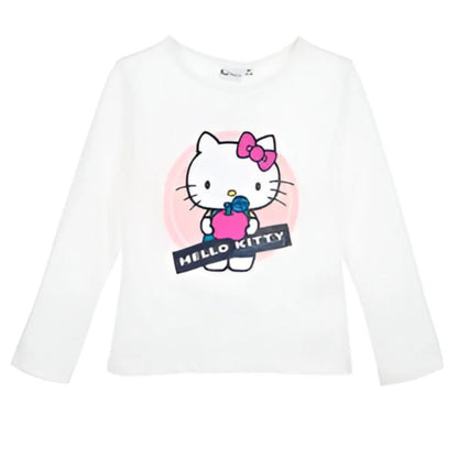 Hello Kitty Kinder Mädchen langarm T-Shirt - WS-Trend.de Gr 98 bis 128 100% Baumwolle