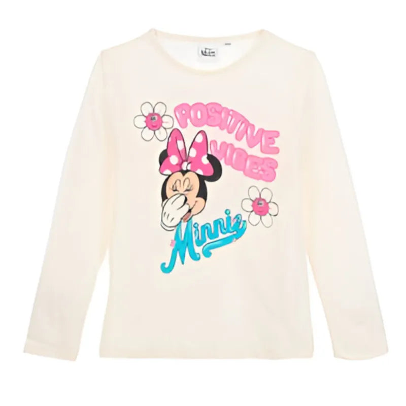 Disney Minnie Maus Kinder Mädchen langarm T-Shirt Shirt - WS-Trend.de 98 bis 128 Baumwolle