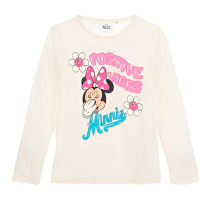 Disney Minnie Maus Kinder Mädchen langarm T-Shirt Shirt - WS-Trend.de 98 bis 128 Baumwolle
