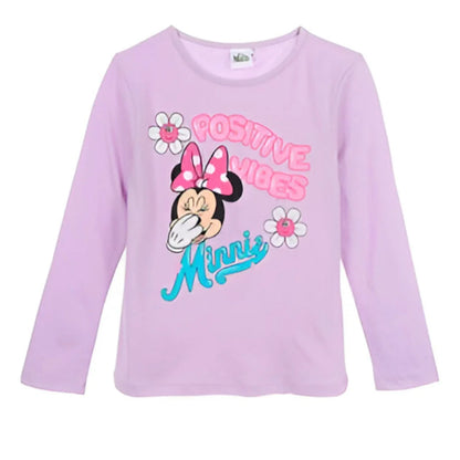 Disney Minnie Maus Kinder Mädchen langarm T-Shirt Shirt - WS-Trend.de 98 bis 128 Baumwolle