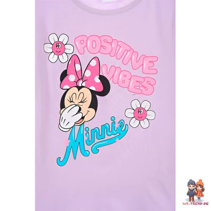 Disney Minnie Maus Kinder Mädchen langarm T-Shirt Shirt - WS-Trend.de 98 bis 128 Baumwolle
