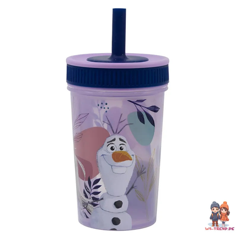 Disney Die Eiskönigin Kinder Trinkbecher Becher integriertem Halm 465 ml - WS-Trend.de