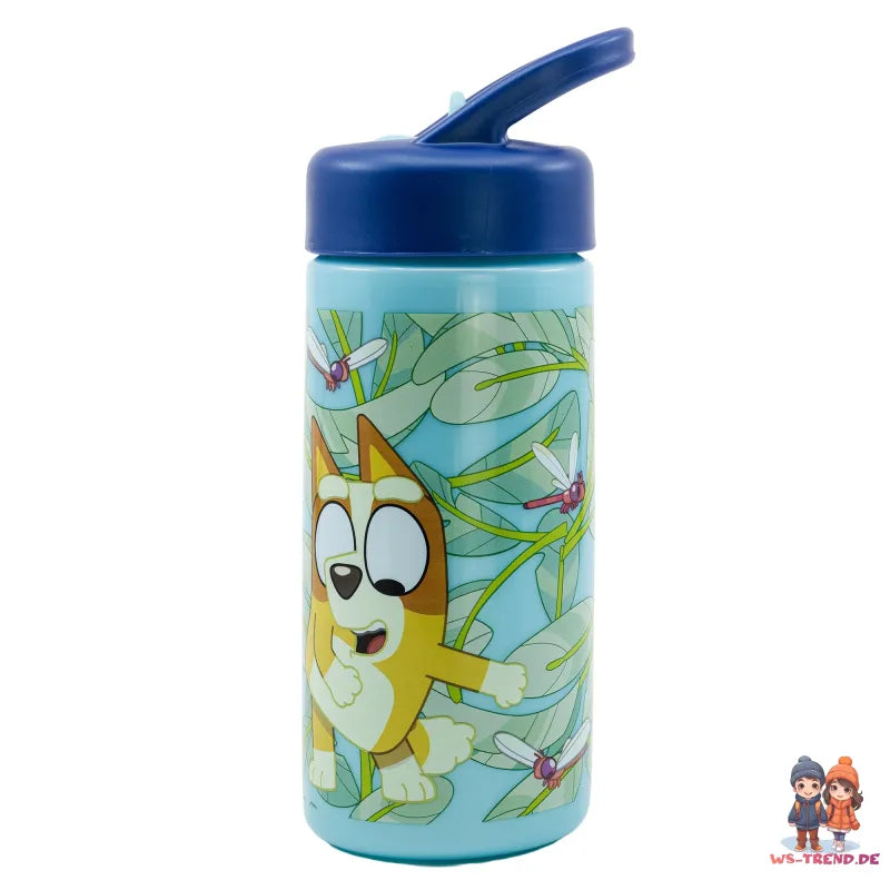 Bluey Bingo Kinder Wasserflasche Trinkflasche Flasche 410 ml Haltegriff - WS-Trend.de