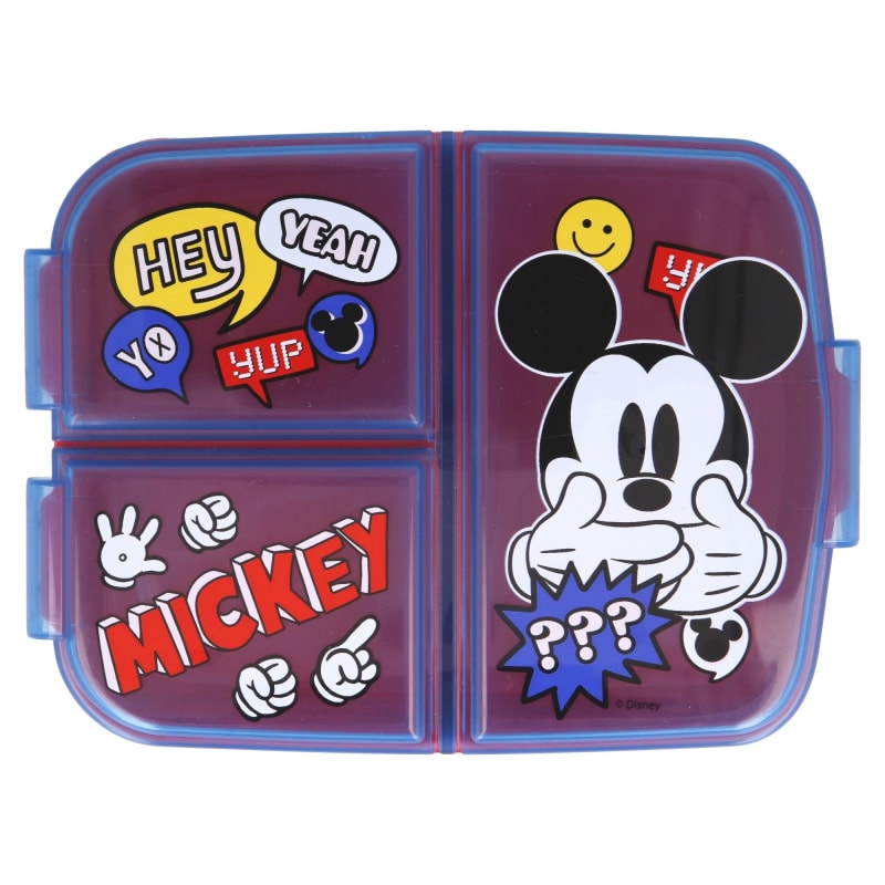 Disney Mickey Maus 4 teiliges Lunch Set Brotdose XL Alu-Trinkflasche Besteck - WS-Trend.de