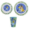 Bluey und Bingo Kinder Geschirr-Set 3 teilig Becher 430 ml Teller Schüssel