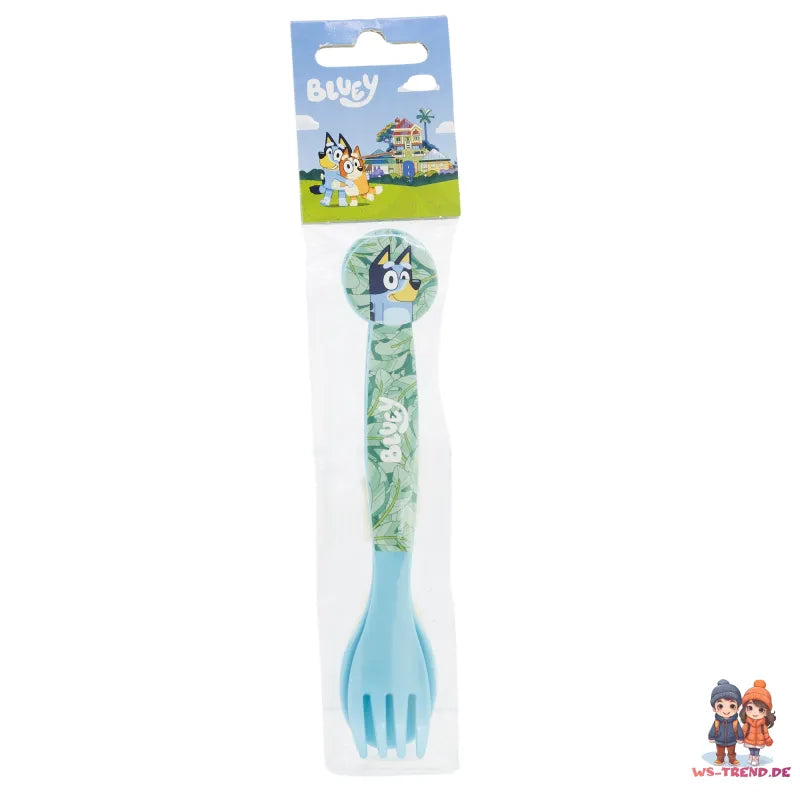 Bluey Bingo Kinder 4 teiliges Set 3 Kammern Brotdose Trinkflasche 370 ml Besteck - WS-Trend.de