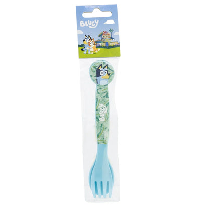 Bluey Bingo Kinder 4 teiliges Set 3 Kammern Brotdose Trinkflasche 370 ml Besteck - WS-Trend.de