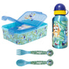 Bluey Bingo Kinder 4 teiliges Set 3 Kammern Brotdose Alu Trinkflasche Besteck