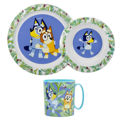 Bluey Bingo Kinder Geschirr-Set 3 tlg Becher Teller Schüssel - WS-Trend.de