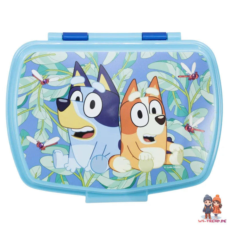 Disney Bluey Bingo Kinder 4 teiliges Set Brotdose Aluminium Trinkflasche Besteck - WS-Trend.de