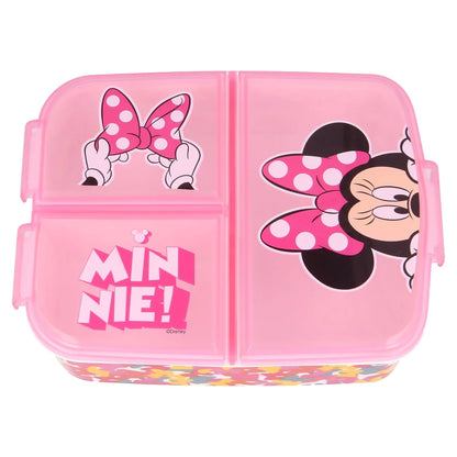Disney Minnie Maus 4 teiliges Lunch Set Brotdose Alu-Trinkflasche - Löffel Gabel - WS-Trend.de