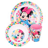 Disney Minnie Mouse Kinder Geschirr-Set 5 teilig Becher Teller Schüssel Besteck