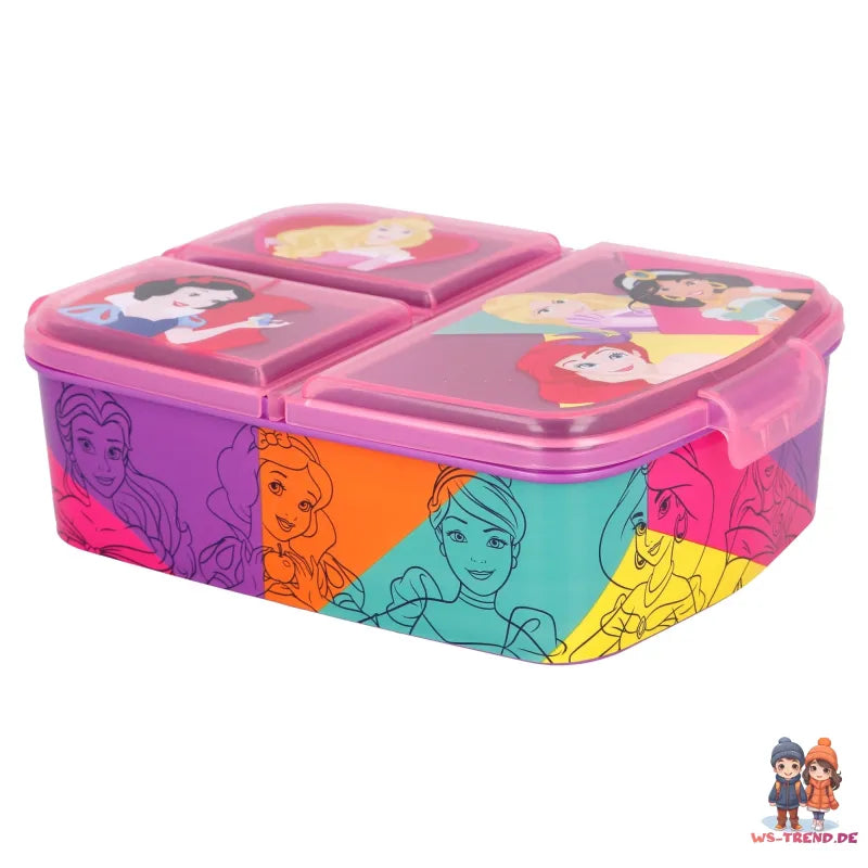 Disney Princess Arielle Jasmin 2 tlg Set Brotdose 3 Kammern Alu-Trinkflasche - WS-Trend.de