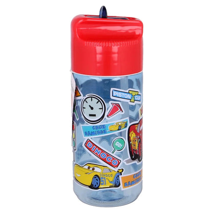 Disney Cars Lightning McQueen Wasserflasche Flasche mit Trinkhalm 430 ml - WS-Trend.de