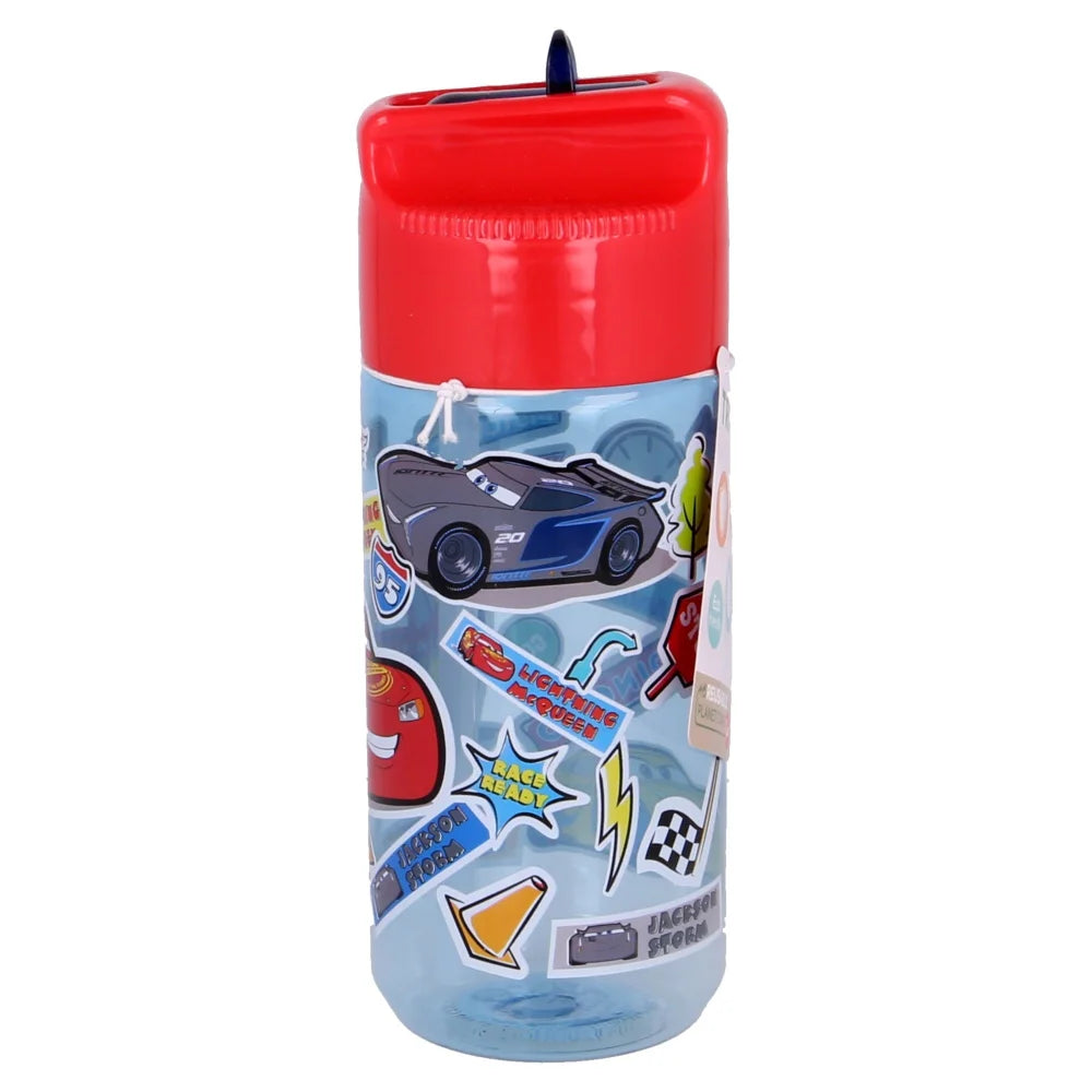 Disney Cars Lightning McQueen Wasserflasche Flasche mit Trinkhalm 430 ml - WS-Trend.de