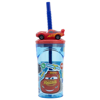 Disney Cars Lighning McQueen 3D Deckel Kinder Trinkbecher Becher 360ml - WS-Trend.de