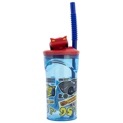 Disney Cars Lighning McQueen 3D Deckel Kinder Trinkbecher Becher 360ml - WS-Trend.de