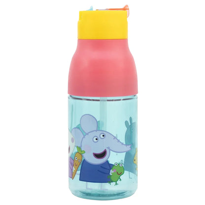 Peppa Pig Wutz Sportflasche Wasserflasche Trinkflasche Flasche Halm 420 ml - WS-Trend.de