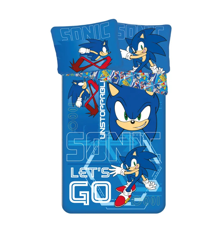 Sonic The Hedgehog Kinder Bettwäsche 2tlg. Set 135-140x200 65x65 cm - WS-Trend.de