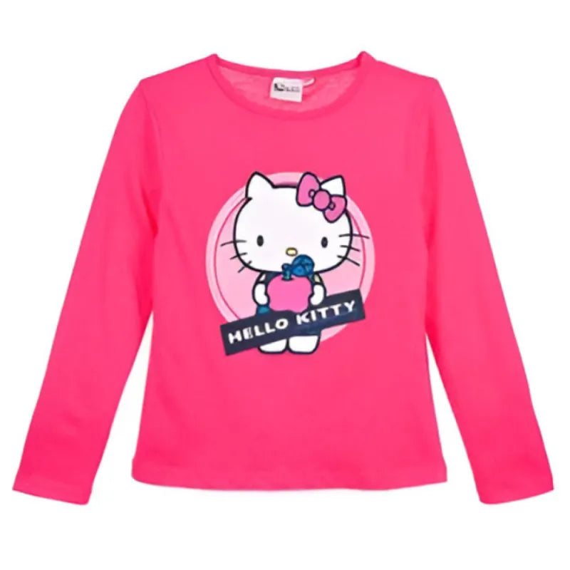 Hello Kitty Kinder Mädchen langarm T Shirt WS Trend.de Gr 98 bis 128 100% Baumwolle