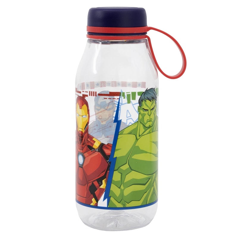 Marvel Avengers Wasserflasche Trinkflasche Flasche 460 ml - WS-Trend.de Sport Iron Man Hulk