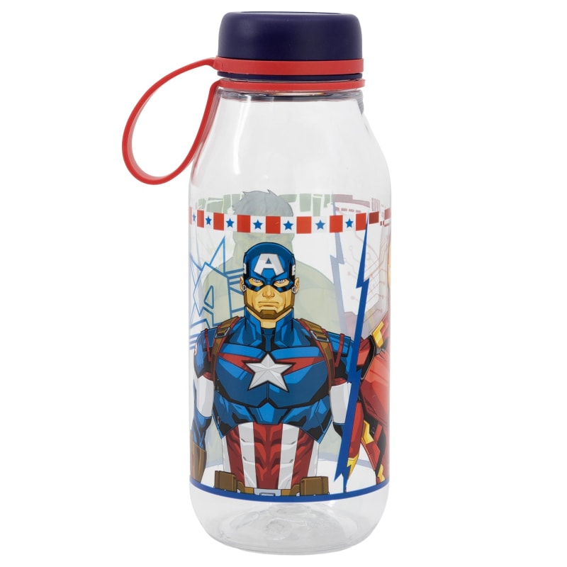 Marvel Avengers Wasserflasche Trinkflasche Flasche 460 ml - WS-Trend.de Sport Iron Man Hulk