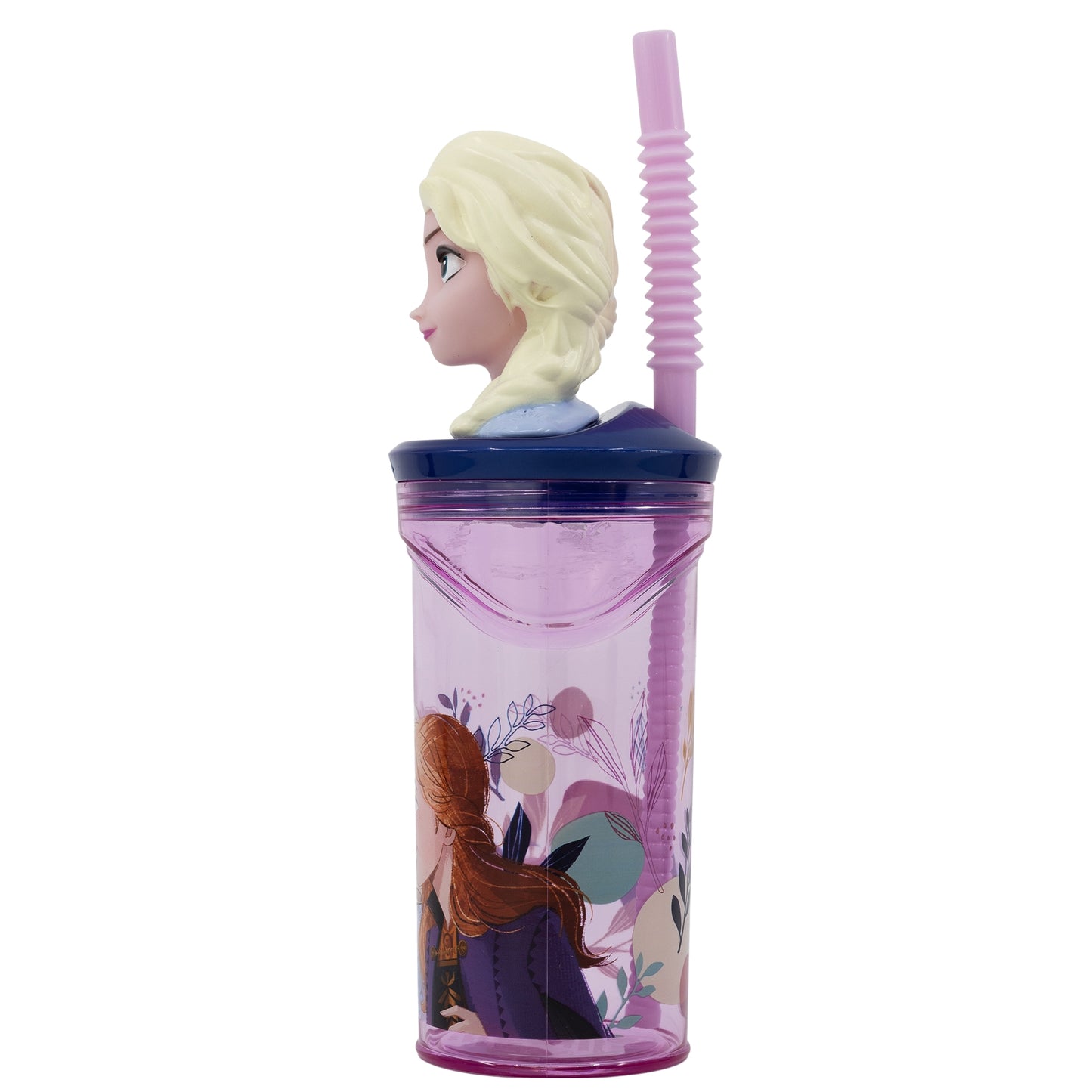 Disney Die Eiskönigin Elsa 3D Kinder Trinkbecher mit Halm Becher 360 ml