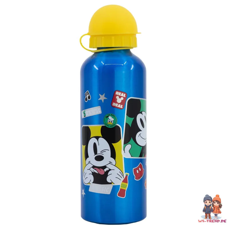 Disney Mickey Maus 4 teiliges Lunch Set Brotdose XL Alu-Trinkflasche Besteck - WS-Trend.de