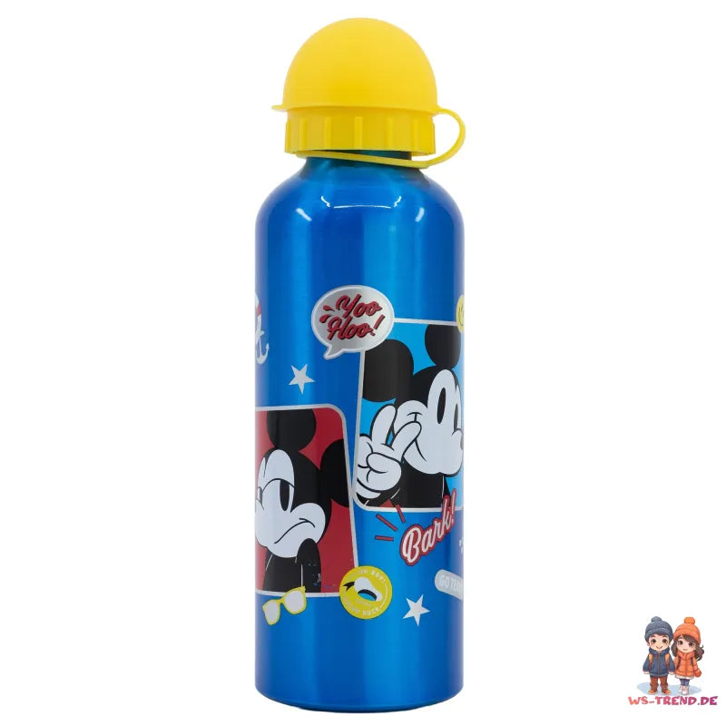 Disney Mickey Maus 4 teiliges Lunch Set Brotdose XL Alu-Trinkflasche Besteck - WS-Trend.de
