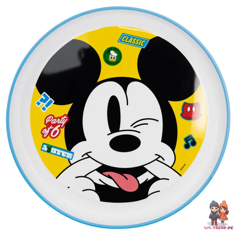 Disney Mickey Maus Kinder Geschirr-Set 3 teilig Becher Teller Schüssel - WS-Trend.de