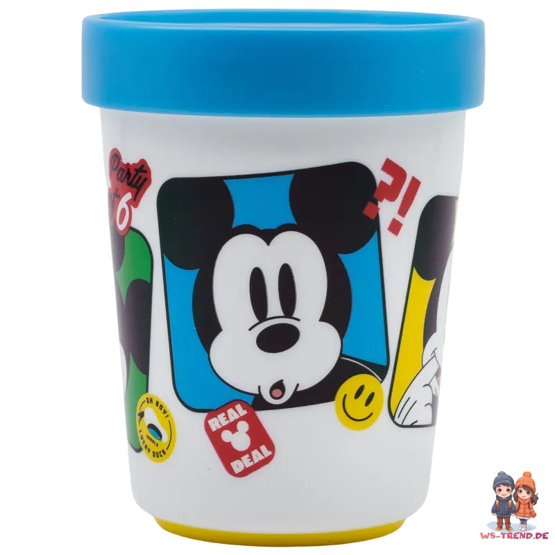 Disney Mickey Maus Kinder Geschirr-Set 3 teilig Becher Teller Schüssel - WS-Trend.de
