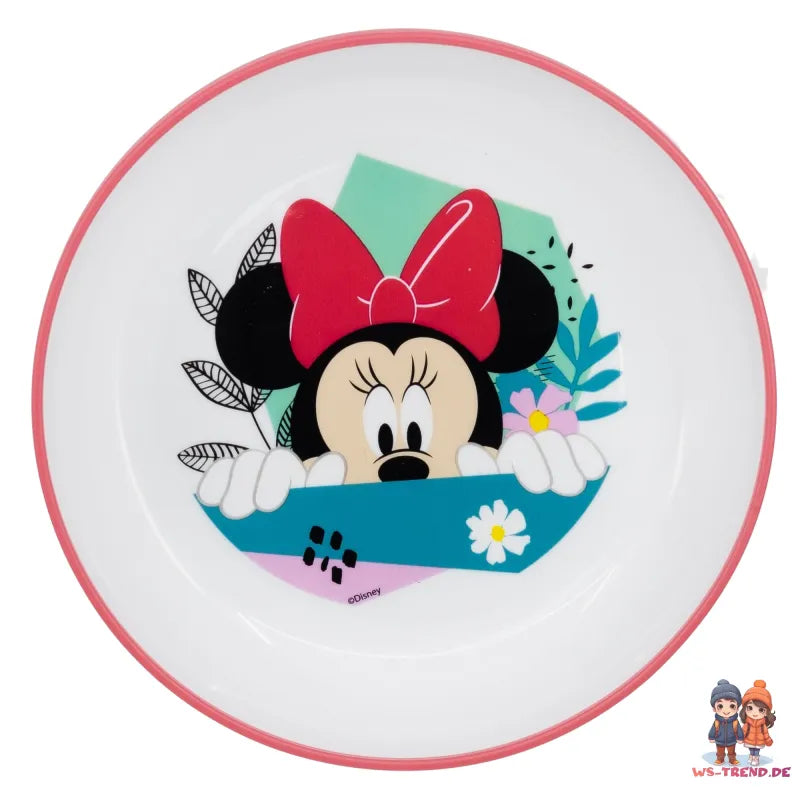 Disney Minnie Maus Kinder Geschirr-Set 3 teilig Becher Teller Schüssel - WS-Trend.de