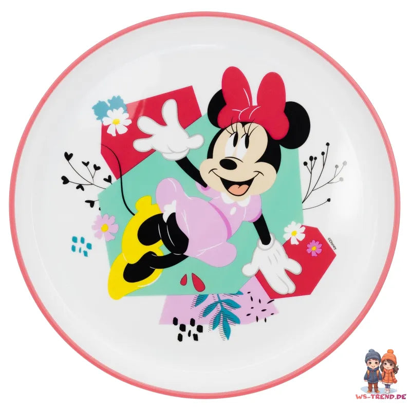 Disney Minnie Maus Kinder Geschirr-Set 3 teilig Becher Teller Schüssel - WS-Trend.de