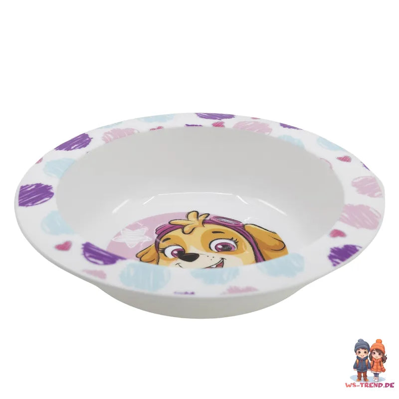 Paw Patrol Skye Everest Kinder Geschirr-Set 3 teilig XL Becher Teller Schüssel - WS-Trend.de