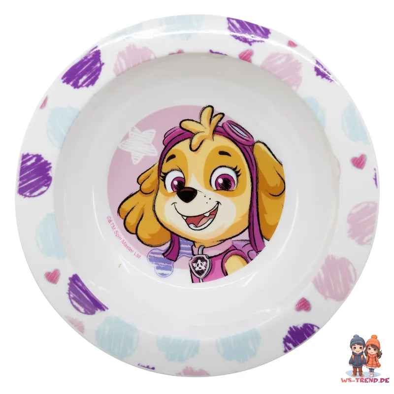 Paw Patrol Skye Everest Kinder Geschirr-Set 3 teilig XL Becher Teller Schüssel - WS-Trend.de