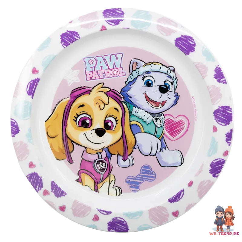 Paw Patrol Skye Everest Kinder Geschirr-Set 3 teilig XL Becher Teller Schüssel - WS-Trend.de