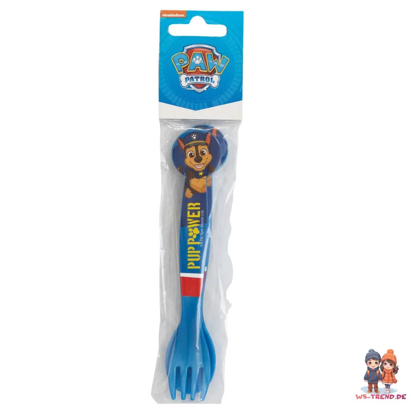 Paw Patrol Chase Marshall 4 tlg Kinder Set Brotdose Trinkflasche Besteck - WS-Trend.de