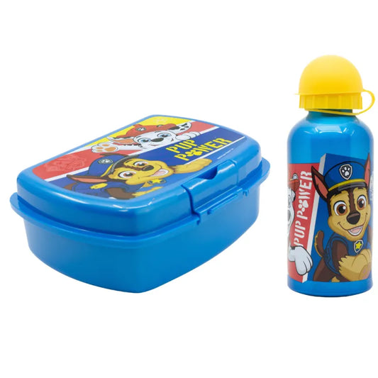 Paw Patrol Chase Marshall Rubble 2 tlg Kinder Set Brotdose Alu-Trinkflasche - WS-Trend.de