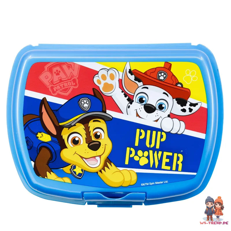 Paw Patrol Chase Marshall Rubble 2 tlg Kinder Set Brotdose Alu-Trinkflasche - WS-Trend.de