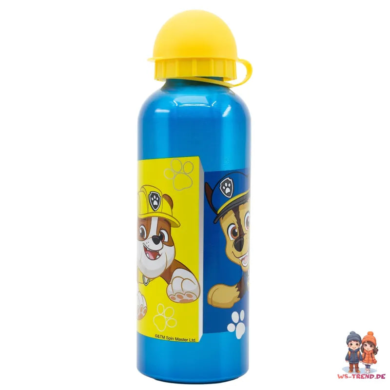 Paw Patrol Chase Marshall 4 tlg Kinder Set Brotdose Alu-Trinkflasche Besteck - WS-Trend.de