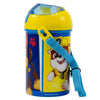 Paw Patrol Kinder Wasserflasche Flasche mit Trinkhalm Gurt 450 ml