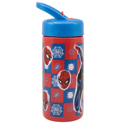 Marvel Spiderman Wasserflasche Trinkflasche Flasche 410 ml - WS-Trend.de Sportflasche