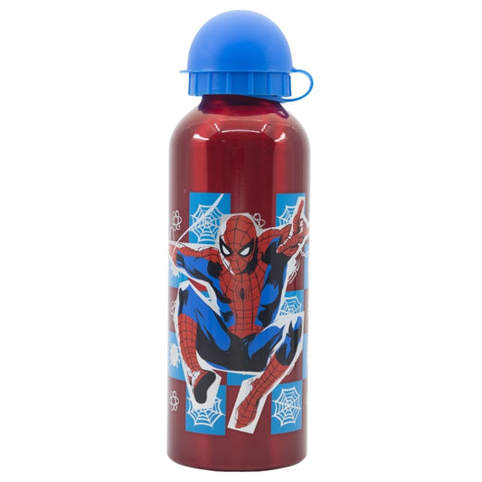 Marvel Spiderman ALU - Wasserflasche Trinkflasche Flasche 530 ml - WS-Trend.de - Sportflasche