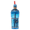 Marvel Captain America 3D Deckel Kinder Trinkbecher Becher mit integriertem Halm