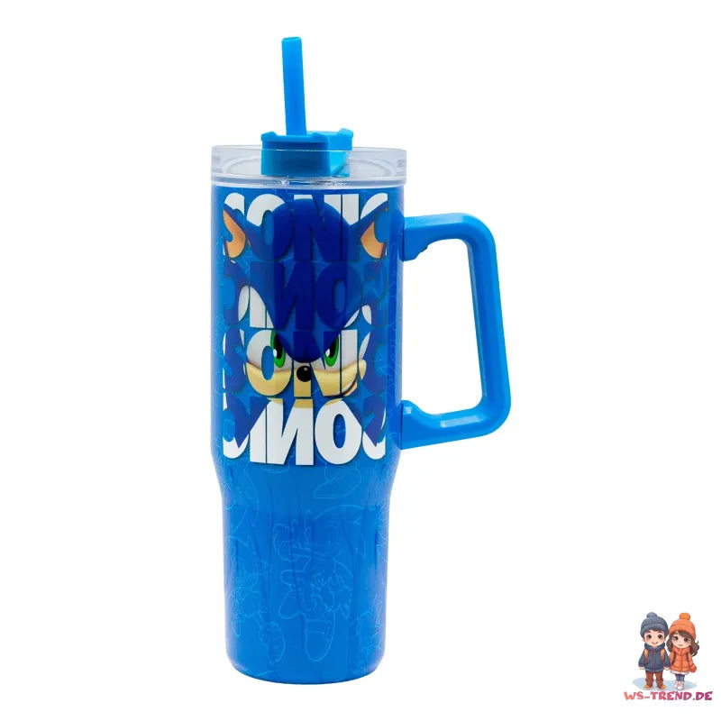 Sonic the Hedgehog Edelstahl XL Iso Kaffeebecher Thermobecher To-Go 940 ml - WS-Trend.de