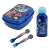 Disney Stitch 4 tlg. Lunch Set Brotdose Alu-Trinkflasche 400 ml Besteck
