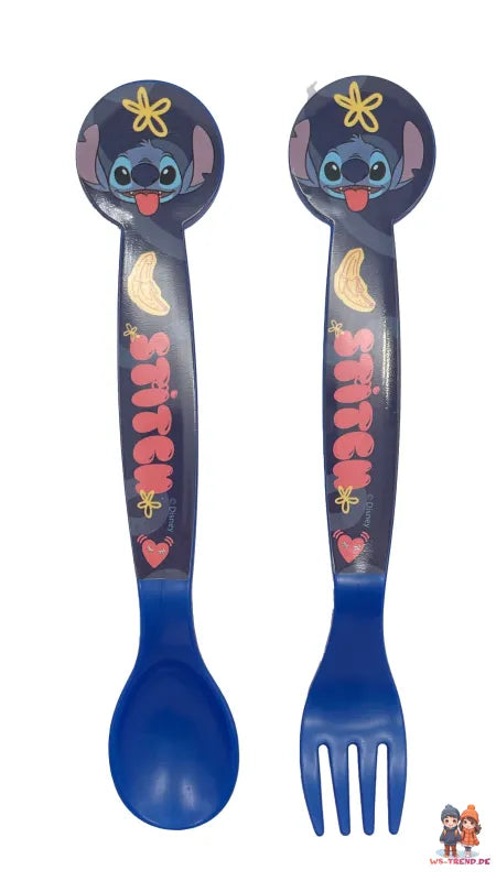 Disney Stitch 4 tlg. Lunch Set Brotdose Alu-Trinkflasche 400 ml Besteck - WS-Trend.de