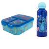Disney Stitch 2 tlg. Lunch Set Brotdose mit 3 Kammern Alu-Trinkflasche 530 ml