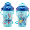 Disney Lilo und Stitch Angel Kinder Trinkflasche Flasche mit Halm 465 ml